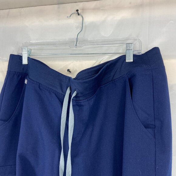 Figs Women XXL Zamora Jogger Scrub Pants Navy Blue Pockets Nurse Hospital Doctor - Picture 2 of 9